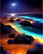 Beach Paint by Numbers for Adults - Landscapes Paint by Number on Canvas Without Frame, DIY Scenery Oil Painting for Gift Home Wall Decor (16x20 inch)